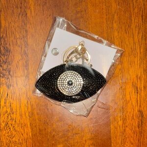 Black and Silver Eye Keychain